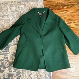 Chic Women's Kelly Green Blazer Coat